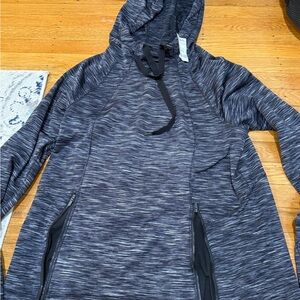 90 degrees NWT Gray Hooded Sweatshirt with Zipper
